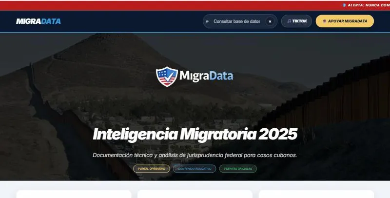 MigraData home page